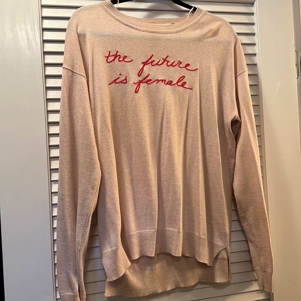 The future is female sweater, L